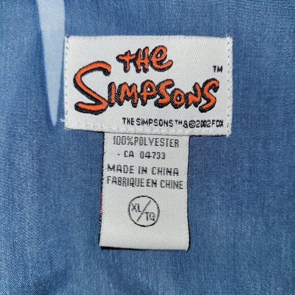 The Simpsons Homer Duff Beer Short Sleeve Button-Up Shirt Mens size XL - Picture 3 of 5